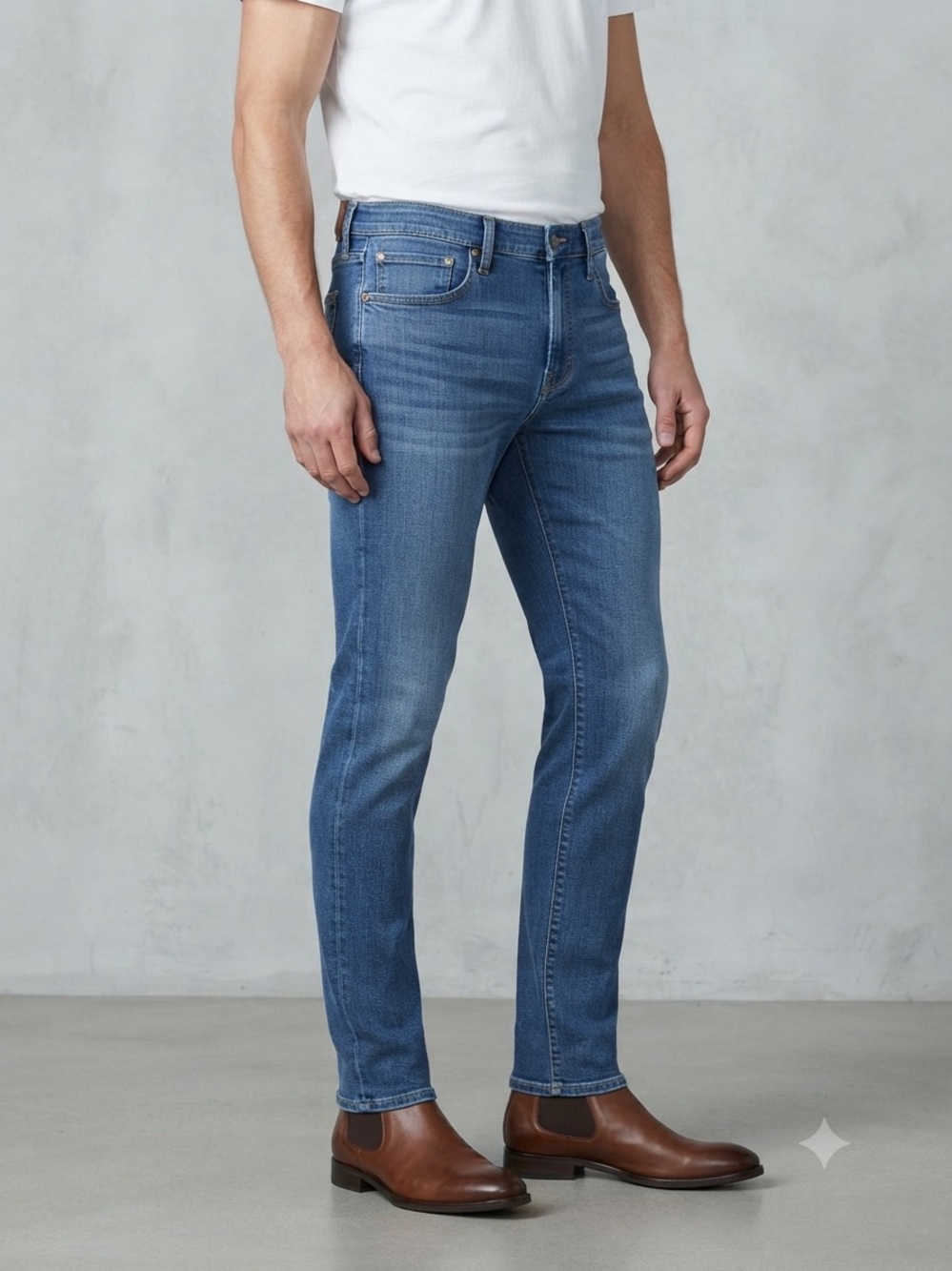 PAIGE Men’s Medium Wash Denim Jeans - Size 34